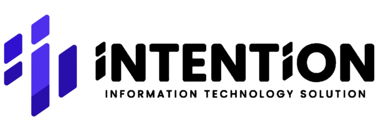 Intention logo with minimalist style